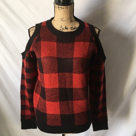 Madison Lilly Cold Shoulder Sweater Sz S - Picture 2 of 7
